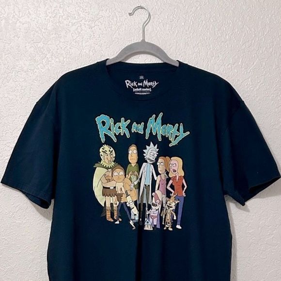 Rick and Morty blue t shirt size 2X - Picture 3 of 16